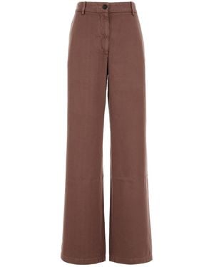 Dries Van Noten Antiqued Paxy Pant - Brown