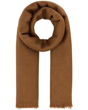 Gucci Sciarpa in misto lana caramello - Marrone