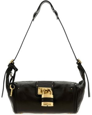 Chloé Black Leather Paddington Shoulder Bag