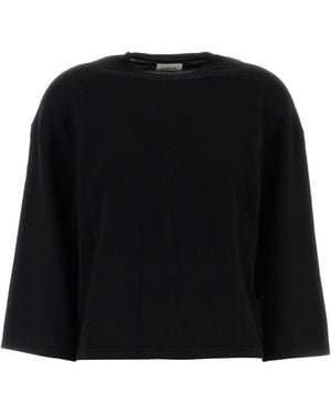 KHAITE Maglione Daisy in lana nera - Nero
