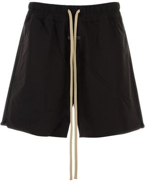 Fear Of God Bermuda in misto nylon stretch nero