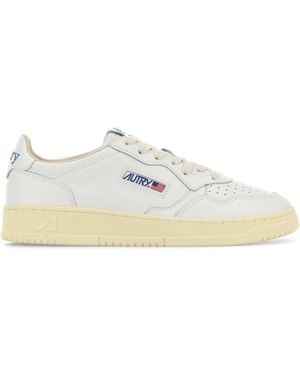 Autry White Leather Medalist Sneakers