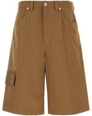 Gucci Bermuda in cotone caramello - Multicolore