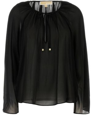 MICHAEL Michael Kors Georgette Blouse - Black