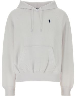 Polo Ralph Lauren White Cotton Blend Sweatshirt