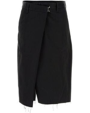 Maison Margiela Black Cotton Bermuda Shorts