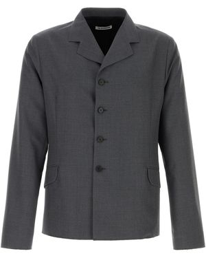 Jil Sander Dark Wool Blazer - Black