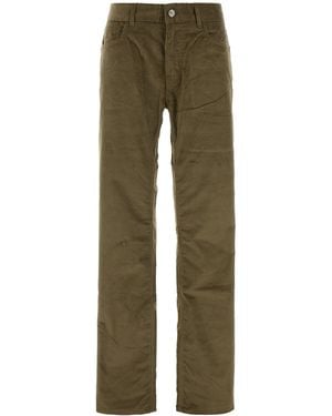 Etro Army Green Stretch Corduroy Pant