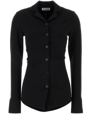 Jil Sander Slim Solid Shirt - Black