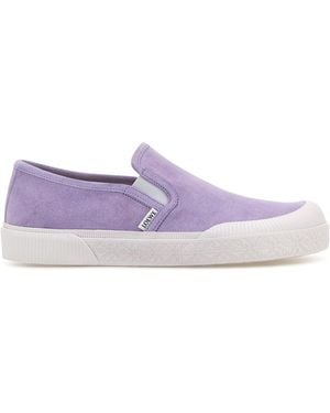Loewe Slip-on Terra Vulca in pelle scamosciata lilla - Viola