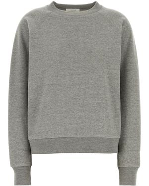 The Row Gray Cotton Blend Eulalia Sweatshirt