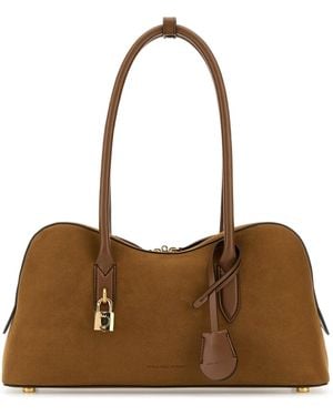 【関税&送料込】Stella Mccartney Biscuit Alter Suede Bucket Stella McCartney Biscuit Alter Suede Bucket Bag in Brown | Lyst