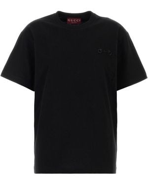 Gucci T-shirt in cotone nero