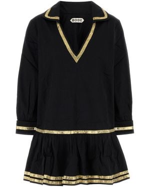 Bode TINSEL TAPE DRESS - Nero