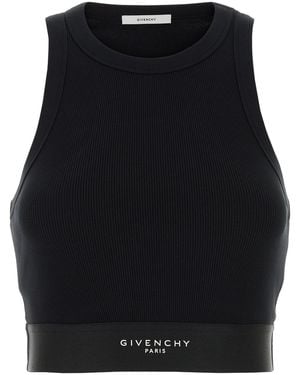 Givenchy Cropped Tank Top - Black