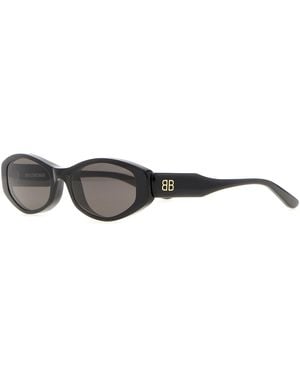 Balenciaga Black Acetate Nova Sunglasses