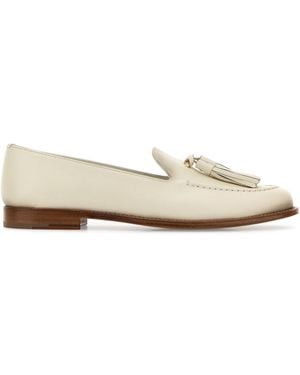 Church's Ivory Leather Loafers - White