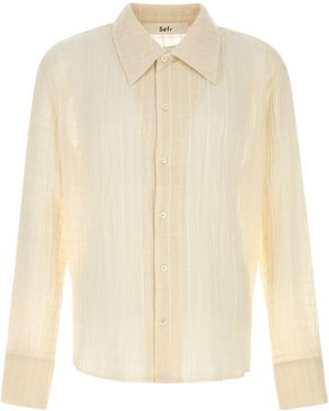 Séfr Cream Cotton Ignacio Shirt - White