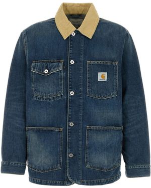 Carhartt Denim Warren Chore Coat - Blue