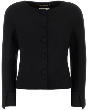 Chloé Crepe Blazer - Black
