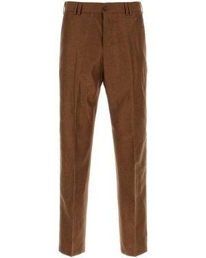 PT Torino Brown Wool Blend Michael Pant