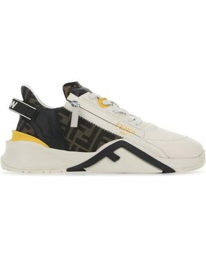 Fendi Sneakers Flow multicolor in pelle e tessuto - Multicolore