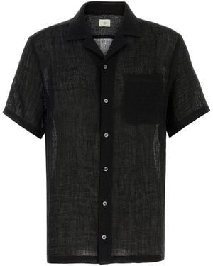 LeKasha Black Linen Shirt