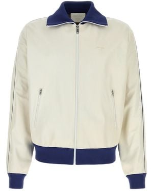 Prada Giacca in nappa avorio - Blu