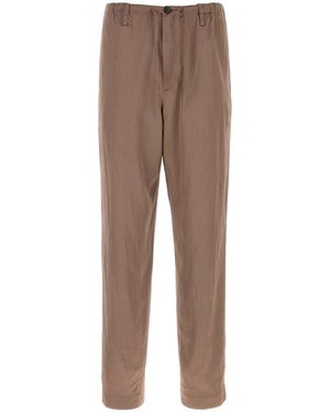 Dries Van Noten Mud Satin Penny Pant - Natural