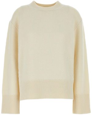 Camilla & Marc Ivory Wool Blend Ash Oversize Sweater - Natural