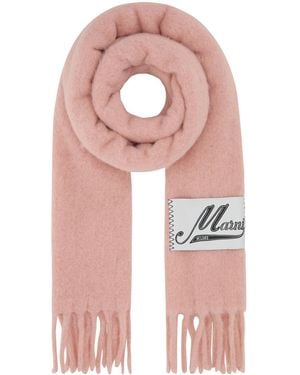 マフラー・ストール MARNI Dark pink alpaca blend scarf Marni Scarves and mufflers for Women | Online Sale up to 55