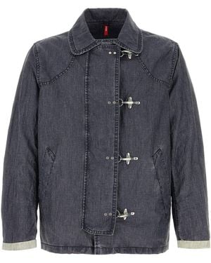 Fay Denim Blue Linen Jacket