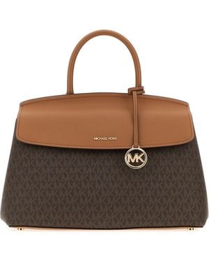 MICHAEL Michael Kors Printed Canvas Hamilton Handbag - Brown
