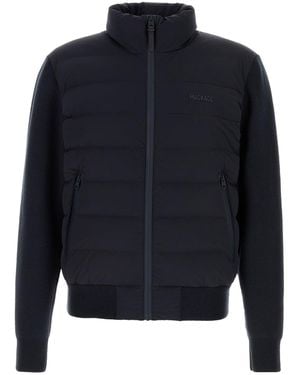 Mackage Giubbino Haney in misto lana stretch blu navy