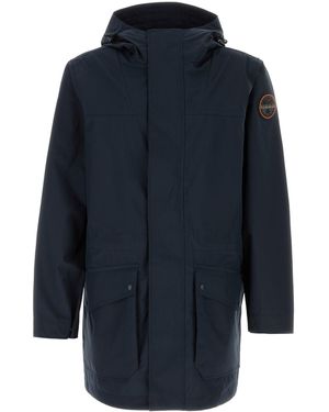 Napapijri Dark Blue Polyester A-pilloz Windbreaker