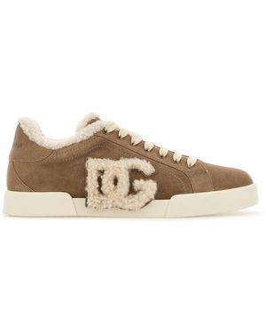 スニーカー Dolce & Gabbana Cappuccino Suede Sneakers Dolce & Gabbana Cappuccino Suede Sneakers | Lyst