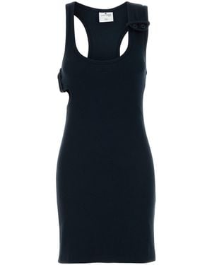 Courreges Cotton Mini Dress - Blue