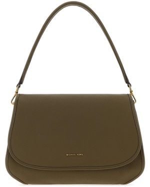 MICHAEL Michael Kors Olive Green Leather Holmes Shoulder Bag
