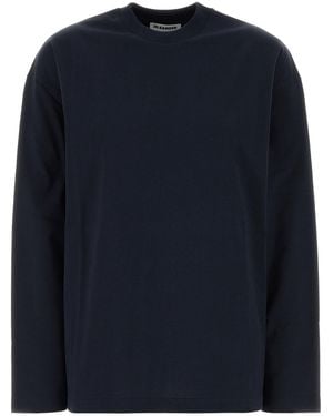 Jil Sander T-Shirt Cn Ls Pnt - Blue