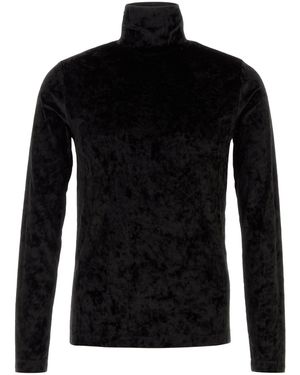 Dries Van Noten Black Velvet Heyze T-shirt