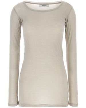 GIMAGUAS Gray Cotton Bahmon Mini Dress - White