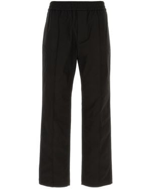 Valentino Garavani Black Stretch Cotton Pant