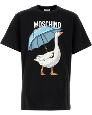 Moschino T-shirt in cotone nero