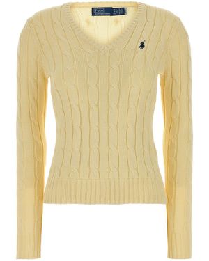 Polo Ralph Lauren Pastel Yellow Cotton Sweater