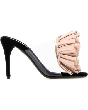 Alaïa Multicolor Pvc Mules - Natural