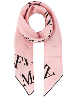 McQueen Pink Silk Foulard