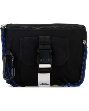 A.P.C. Marsupio Trek in tessuto nero