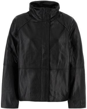 Soeur Black Leather Jacket