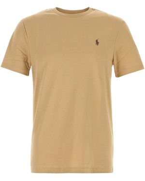 Polo Ralph Lauren T-shirt in cotone beige - Bianco