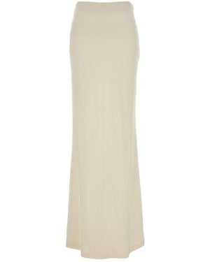 Alessandra Rich Gonna in crepe stretch avorio - Bianco
